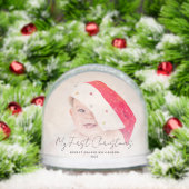 Mijn 1e Kerst Baby en Mama Foto's Custom Sneeuwbol (Kerstmis)