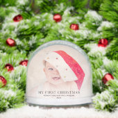 Mijn 1e Kerst Baby Foto's Aangepast Sneeuwbol (Kerstmis)