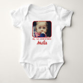 Mijn 1e kerst Baby`s eerste foto Romper (Voorkant)