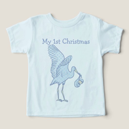 Mijn 1e kerst Baby T-shirt (Design voorkant)