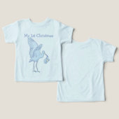 Mijn 1e kerst Baby T-shirt (Ontwerp Voorkant & Achterkant)