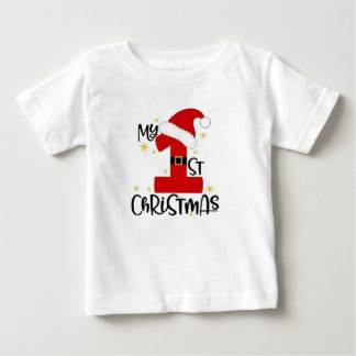Mijn 1e kerst - Feestelijke Baby T-shirt Design
