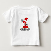 Mijn 1e kerst - Feestelijke Baby T-shirt Design (Achterkant)