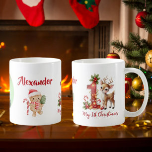 Mijn 1e kerst Kleine Reideer-foto Koffiemok