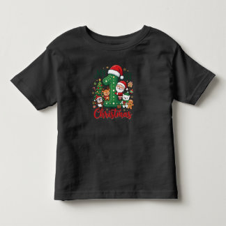 Mijn 1e kerst Muts Santa & Vrienden Baby T-Shirt