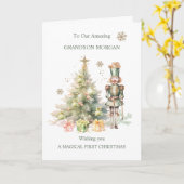 Mijn 1e Kerst Notenkraker Wenskaart Kaart (Gele Bloem)