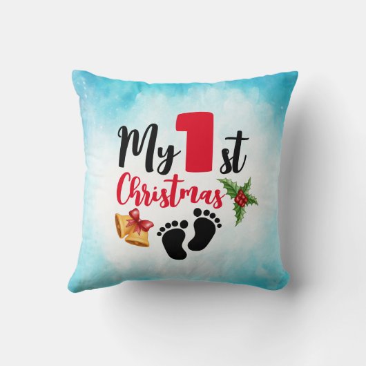 Mijn 1e kerstblauw kussen (Achterkant)