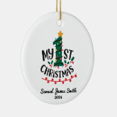 Mijn 1e kerstboom - Custom Keramisch Ornament (Rechts)