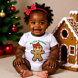 ❄🎅 Mijn 1e kerstfeest met lieve pasgeboren meisje Romper