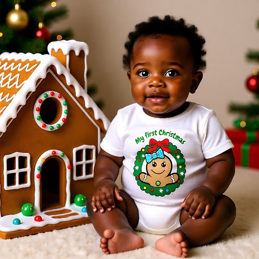 🎅 Mijn 1e kerstfeest voor lieve pasgeboren meisje Romper