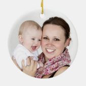 Mijn 1e Kerstmis als tante, foto, gepersonaliseerd Keramisch Ornament (Achterkant)