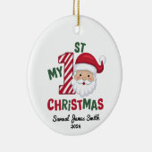 Mijn 1e kerstplaat - Custom Keramisch Ornament (Rechts)