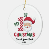 Mijn 1e kerstplaat - Custom Keramisch Ornament (Links)