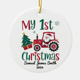 Mijn 1e Kersttractor - Custom Keramisch Ornament