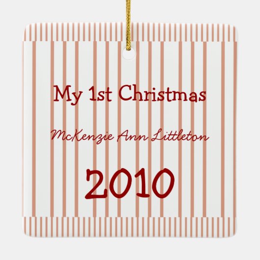 Mijn 1e kerstversiering keramisch ornament (Achterkant)