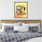 Mijn 1e Pasen-93185 Canvas Afdruk (Insitu (Slaapkamer))