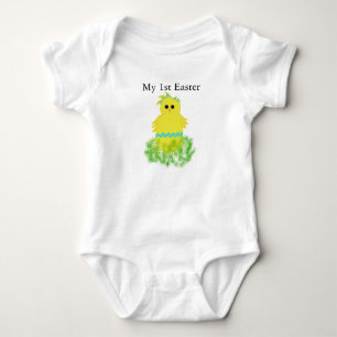Mijn 1e Pasen Baby Jongens Chick Egg Creeper T-shi Romper