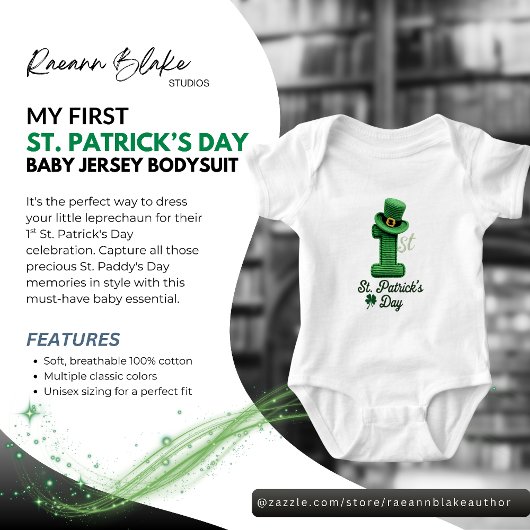 Mijn 1e St. Patrick's Day Baby Jersey Bodysuit