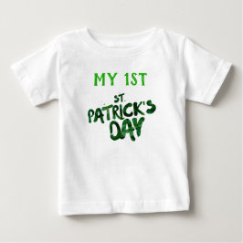 Mijn 1e St. Patrick's Day groene typografie