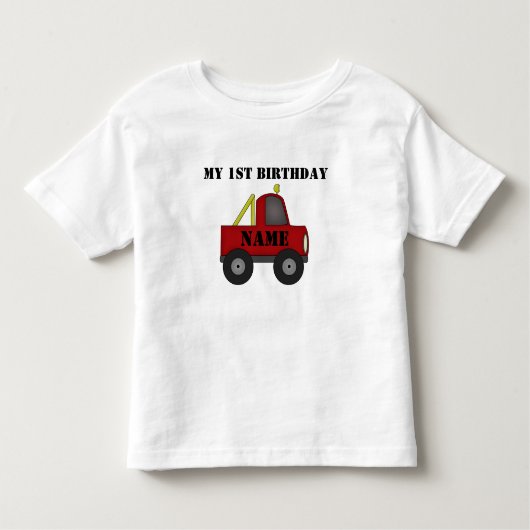 Mijn 1e verjaardag: aanpassen kinder shirts (Voorkant)