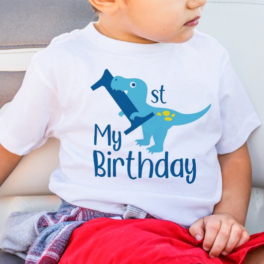 Mijn 1e verjaardag jongens dinosaur T-shirt