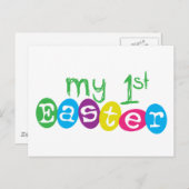 Mijn 1st Pasen Feestdagenkaart (Voorkant / Achterkant)