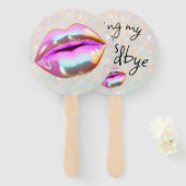 Mijn "20s" gedag kussen handwaaier (Voorkant en achterkant)