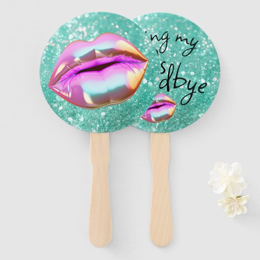 Mijn "20s" gedag kussen handwaaier (Voorkant en achterkant)