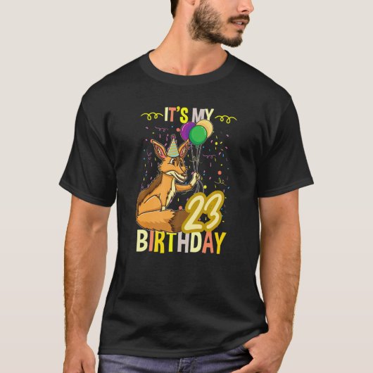 Mijn 23e verjaardag jasje. t-shirt (Voorkant)