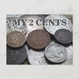 MIJN 2 CENT BRIEFKAART