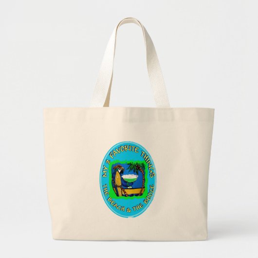 MIJN 2 FAVORIETE DINGEN GROTE TOTE BAG (Voorkant)