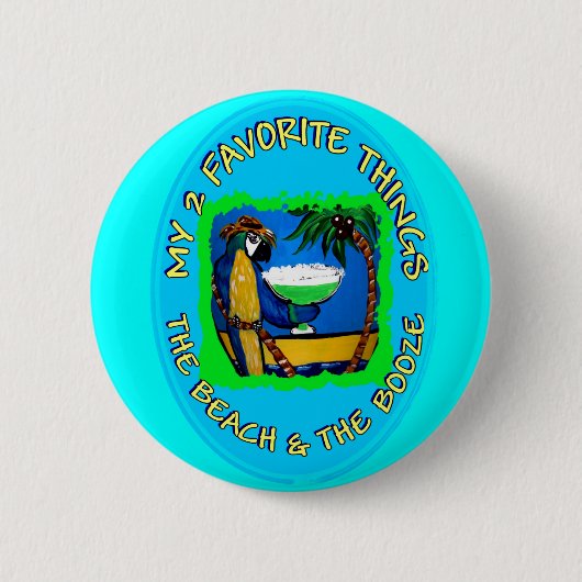 MIJN 2 FAVORIETE DINGEN RONDE BUTTON 5,7 CM (Voorkant)