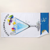 MIJN 2-weekse uitverkoop Drink en dive Beach Towel Strandlaken (Voorkant)