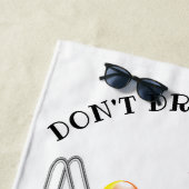 MIJN 2-weekse uitverkoop Drink en dive Beach Towel Strandlaken (In situ)