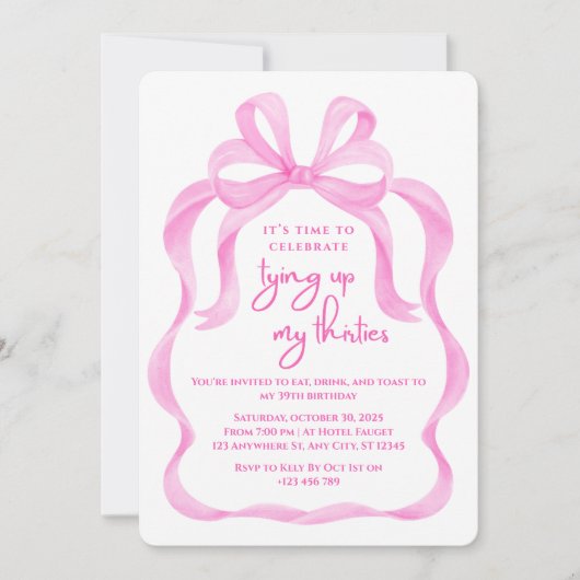 Mijn 30 jarig jubileum uitnodiging (Voorkant)