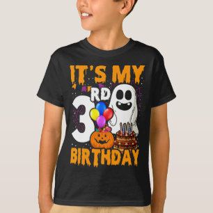 Mijn 3e verjaardag Ghost Pumpkin Halloween Party 3 T-shirt
