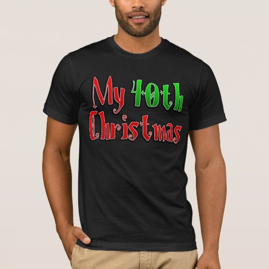 Mijn 40e Kerstmis T-shirt (Voorkant)