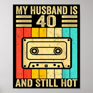 Mijn 40e verjaardag echtgenoot Verjaardag echtgeno Poster