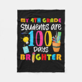 Mijn 4e klas studenten zijn 100 dagen helderder pl fleece deken (Voorkant)
