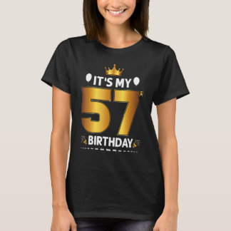 Mijn 57-jarige 57e verjaardag 57 jaar oud t-shirt