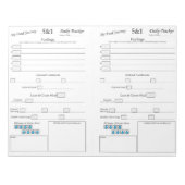 Mijn 5 - 1 voedingstracker notitieblok (Voorkant)