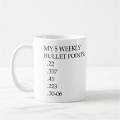 Mijn 5 wekelijkse bulletpoints helpen me wakker te koffiemok (Links)