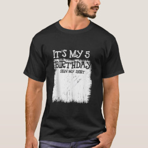 Mijn 5e verjaardag teken Het is mijn 5 jaar oude b T-shirt