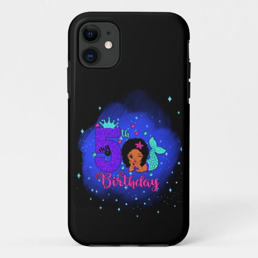 Mijn 5e verjaardag Zeemeermin Case-Mate iPhone Case (Achterkant)