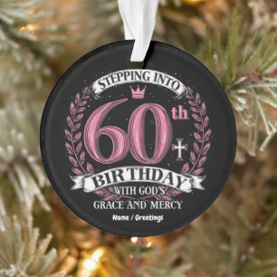 Mijn 60ste verjaardag met Gods genade Ornament