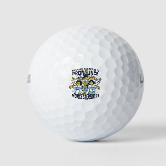 MIJN 6 BRAINCELLEN PROBEREN WERKZAAMHEDEN TE PROBE GOLFBALLEN (Voorkant)