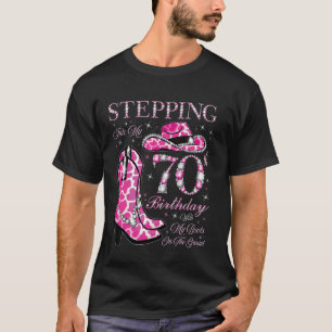 Mijn 70e verjaardag inlopen met mijn laarzen aan t-shirt