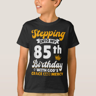 Mijn 85e verjaardag binnentreden met Gods genade e T-shirt