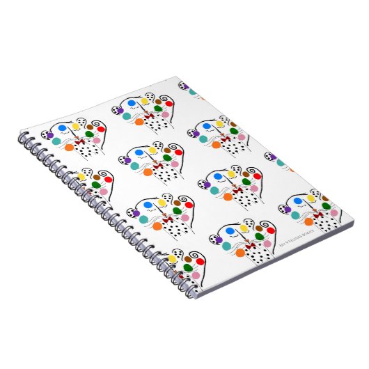 Mijn 9 Felines Spiral Fancy Broek (Spiral Notitieb Notitieboek (Rechterzijde)