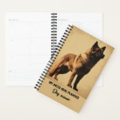 Mijn aangepaste hondennaam Akita Portret Planner (Display)